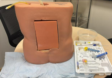 Procedural training model and practice equipment